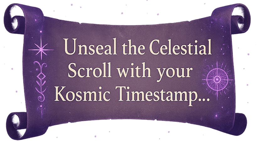 A banner proclaiming 'Unseal Your kosmic Destiny'